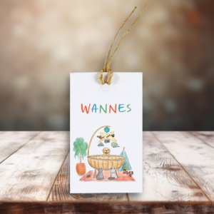 Label voor bedankjes